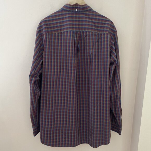 Duluth Button Down Shirt Men's Size Large Tall Multicolor Plaid Relaxed Fit - Picture 4 of 11